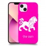 אריה כיסוי מגן קשיח בעיצוב אישי עם השם שלך ל Apple iPhone 13 יחידה אחת סקרין מובייל