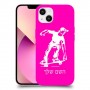 ילד סקייטבורד כיסוי מגן קשיח בעיצוב אישי עם השם שלך ל Apple iPhone 13 יחידה אחת סקרין מובייל