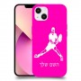 שחקן טניס כיסוי מגן קשיח בעיצוב אישי עם השם שלך ל Apple iPhone 13 יחידה אחת סקרין מובייל
