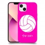 כדורעף - כדור כיסוי מגן קשיח בעיצוב אישי עם השם שלך ל Apple iPhone 13 יחידה אחת סקרין מובייל