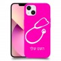 רופא סטטוסקופ כיסוי מגן קשיח בעיצוב אישי עם השם שלך ל Apple iPhone 13 יחידה אחת סקרין מובייל