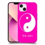 סמל יינג יאנג - סין כיסוי מגן קשיח בעיצוב אישי עם השם שלך ל Apple iPhone 13 יחידה אחת סקרין מובייל