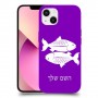 דגים כיסוי מגן קשיח בעיצוב אישי עם השם שלך ל Apple iPhone 13 יחידה אחת סקרין מובייל