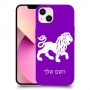 אריה כיסוי מגן קשיח בעיצוב אישי עם השם שלך ל Apple iPhone 13 יחידה אחת סקרין מובייל