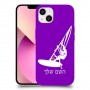 גלישת מפרש כיסוי מגן קשיח בעיצוב אישי עם השם שלך ל Apple iPhone 13 יחידה אחת סקרין מובייל