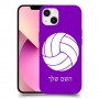 כדורעף - כדור כיסוי מגן קשיח בעיצוב אישי עם השם שלך ל Apple iPhone 13 יחידה אחת סקרין מובייל