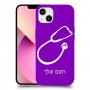 רופא סטטוסקופ כיסוי מגן קשיח בעיצוב אישי עם השם שלך ל Apple iPhone 13 יחידה אחת סקרין מובייל