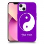 סמל יינג יאנג - סין כיסוי מגן קשיח בעיצוב אישי עם השם שלך ל Apple iPhone 13 יחידה אחת סקרין מובייל