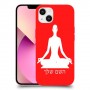 יוגה כיסוי מגן קשיח בעיצוב אישי עם השם שלך ל Apple iPhone 13 יחידה אחת סקרין מובייל