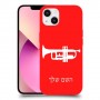 חצוצרה כיסוי מגן קשיח בעיצוב אישי עם השם שלך ל Apple iPhone 13 יחידה אחת סקרין מובייל