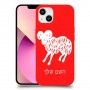 טלה כיסוי מגן קשיח בעיצוב אישי עם השם שלך ל Apple iPhone 13 יחידה אחת סקרין מובייל