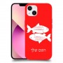 דגים כיסוי מגן קשיח בעיצוב אישי עם השם שלך ל Apple iPhone 13 יחידה אחת סקרין מובייל