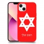 מגן דוד - ישראל כיסוי מגן קשיח בעיצוב אישי עם השם שלך ל Apple iPhone 13 יחידה אחת סקרין מובייל
