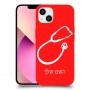 רופא סטטוסקופ כיסוי מגן קשיח בעיצוב אישי עם השם שלך ל Apple iPhone 13 יחידה אחת סקרין מובייל