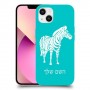 זברה כיסוי מגן קשיח בעיצוב אישי עם השם שלך ל Apple iPhone 13 יחידה אחת סקרין מובייל