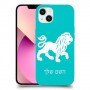 אריה כיסוי מגן קשיח בעיצוב אישי עם השם שלך ל Apple iPhone 13 יחידה אחת סקרין מובייל