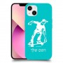 ילד סקייטבורד כיסוי מגן קשיח בעיצוב אישי עם השם שלך ל Apple iPhone 13 יחידה אחת סקרין מובייל
