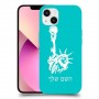 פסל החירות כיסוי מגן קשיח בעיצוב אישי עם השם שלך ל Apple iPhone 13 יחידה אחת סקרין מובייל