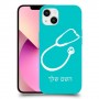 רופא סטטוסקופ כיסוי מגן קשיח בעיצוב אישי עם השם שלך ל Apple iPhone 13 יחידה אחת סקרין מובייל