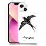 ציפור לבלוע כיסוי מגן קשיח בעיצוב אישי עם השם שלך ל Apple iPhone 13 יחידה אחת סקרין מובייל