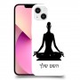 יוגה כיסוי מגן קשיח בעיצוב אישי עם השם שלך ל Apple iPhone 13 יחידה אחת סקרין מובייל