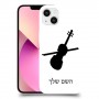 כינור כיסוי מגן קשיח בעיצוב אישי עם השם שלך ל Apple iPhone 13 יחידה אחת סקרין מובייל