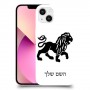 אריה כיסוי מגן קשיח בעיצוב אישי עם השם שלך ל Apple iPhone 13 יחידה אחת סקרין מובייל