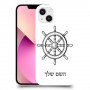 הגה - קפטן - ים כיסוי מגן קשיח בעיצוב אישי עם השם שלך ל Apple iPhone 13 יחידה אחת סקרין מובייל
