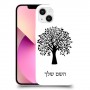 עץ כיסוי מגן קשיח בעיצוב אישי עם השם שלך ל Apple iPhone 13 יחידה אחת סקרין מובייל