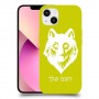 זאב כיסוי מגן קשיח בעיצוב אישי עם השם שלך ל Apple iPhone 13 יחידה אחת סקרין מובייל
