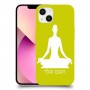 יוגה כיסוי מגן קשיח בעיצוב אישי עם השם שלך ל Apple iPhone 13 יחידה אחת סקרין מובייל
