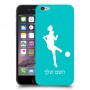 כדורגל - אישה כיסוי מגן קשיח בעיצוב אישי עם השם שלך ל Apple iPhone 6 יחידה אחת סקרין מובייל