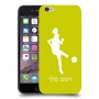 כדורגל - אישה כיסוי מגן קשיח בעיצוב אישי עם השם שלך ל Apple iPhone 6 יחידה אחת סקרין מובייל