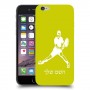 שחקן טניס כיסוי מגן קשיח בעיצוב אישי עם השם שלך ל Apple iPhone 6 יחידה אחת סקרין מובייל