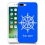 הגה - קפטן - ים כיסוי מגן קשיח בעיצוב אישי עם השם שלך ל Apple iPhone 7 Plus יחידה אחת סקרין מובייל
