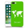 מפת העולם כיסוי מגן קשיח בעיצוב אישי עם השם שלך ל Apple iPhone 7 Plus יחידה אחת סקרין מובייל