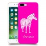 זברה כיסוי מגן קשיח בעיצוב אישי עם השם שלך ל Apple iPhone 7 Plus יחידה אחת סקרין מובייל