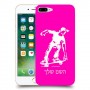ילד סקייטבורד כיסוי מגן קשיח בעיצוב אישי עם השם שלך ל Apple iPhone 7 Plus יחידה אחת סקרין מובייל