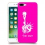 פסל החירות כיסוי מגן קשיח בעיצוב אישי עם השם שלך ל Apple iPhone 7 Plus יחידה אחת סקרין מובייל