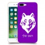 זאב כיסוי מגן קשיח בעיצוב אישי עם השם שלך ל Apple iPhone 7 Plus יחידה אחת סקרין מובייל