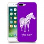 זברה כיסוי מגן קשיח בעיצוב אישי עם השם שלך ל Apple iPhone 7 Plus יחידה אחת סקרין מובייל