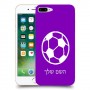 כדורגל - כדור כיסוי מגן קשיח בעיצוב אישי עם השם שלך ל Apple iPhone 7 Plus יחידה אחת סקרין מובייל