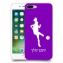 כדורגל - אישה כיסוי מגן קשיח בעיצוב אישי עם השם שלך ל Apple iPhone 7 Plus יחידה אחת סקרין מובייל