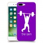 הרמת משקולות כיסוי מגן קשיח בעיצוב אישי עם השם שלך ל Apple iPhone 7 Plus יחידה אחת סקרין מובייל