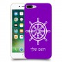 הגה - קפטן - ים כיסוי מגן קשיח בעיצוב אישי עם השם שלך ל Apple iPhone 7 Plus יחידה אחת סקרין מובייל