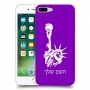 פסל החירות כיסוי מגן קשיח בעיצוב אישי עם השם שלך ל Apple iPhone 7 Plus יחידה אחת סקרין מובייל