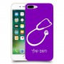 רופא סטטוסקופ כיסוי מגן קשיח בעיצוב אישי עם השם שלך ל Apple iPhone 7 Plus יחידה אחת סקרין מובייל