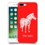 זברה כיסוי מגן קשיח בעיצוב אישי עם השם שלך ל Apple iPhone 7 Plus יחידה אחת סקרין מובייל