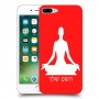 יוגה כיסוי מגן קשיח בעיצוב אישי עם השם שלך ל Apple iPhone 7 Plus יחידה אחת סקרין מובייל