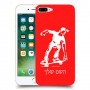 ילד סקייטבורד כיסוי מגן קשיח בעיצוב אישי עם השם שלך ל Apple iPhone 7 Plus יחידה אחת סקרין מובייל